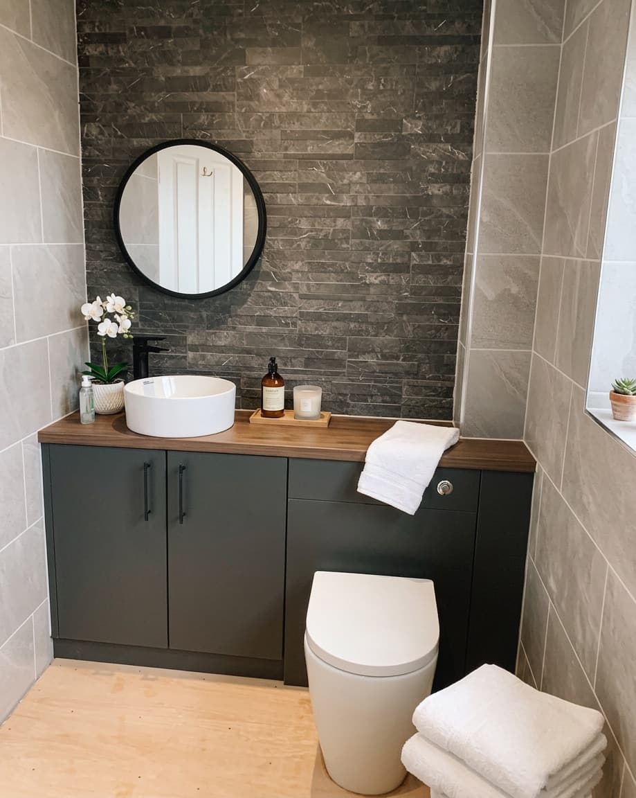 Finished bathroom